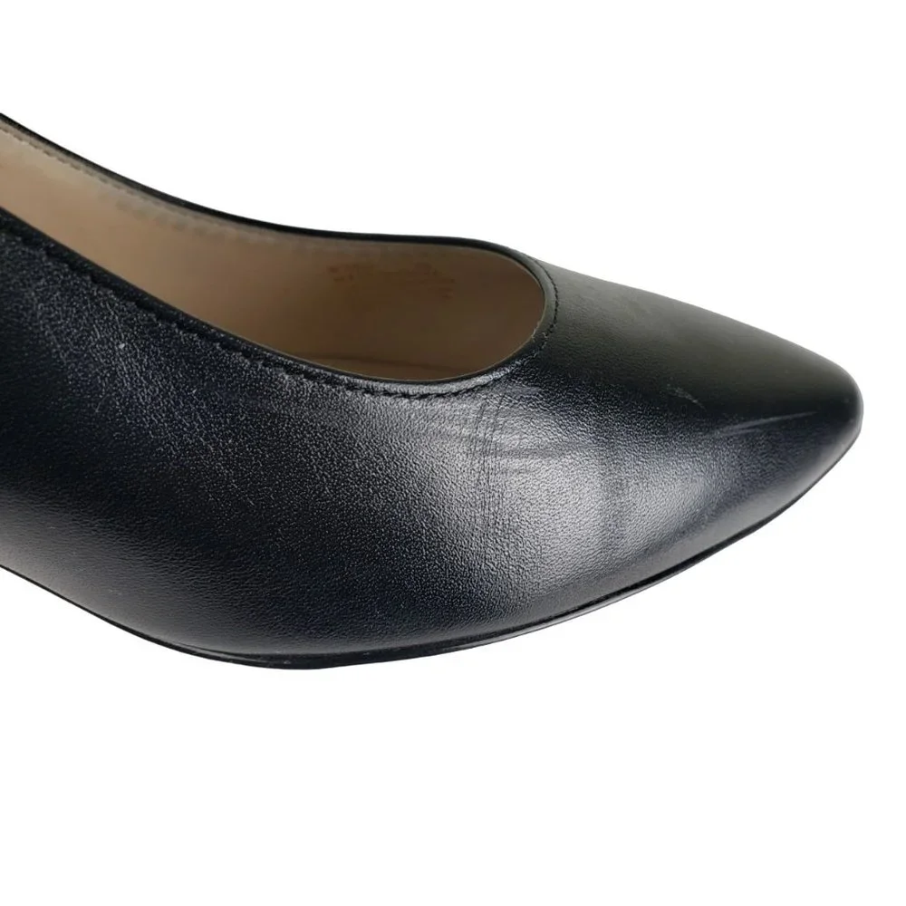 Cole Haan Emilee Black Leather Cutout Pump 9B Excellent Condition - Picture 15 of 16